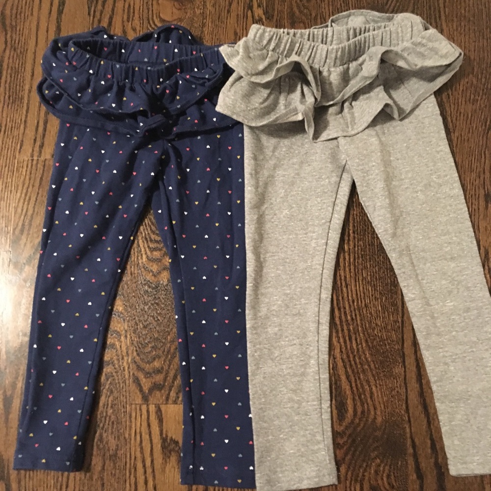 NWOT Carter’s Little Girls’ Ruffle Leggings Sz 5T